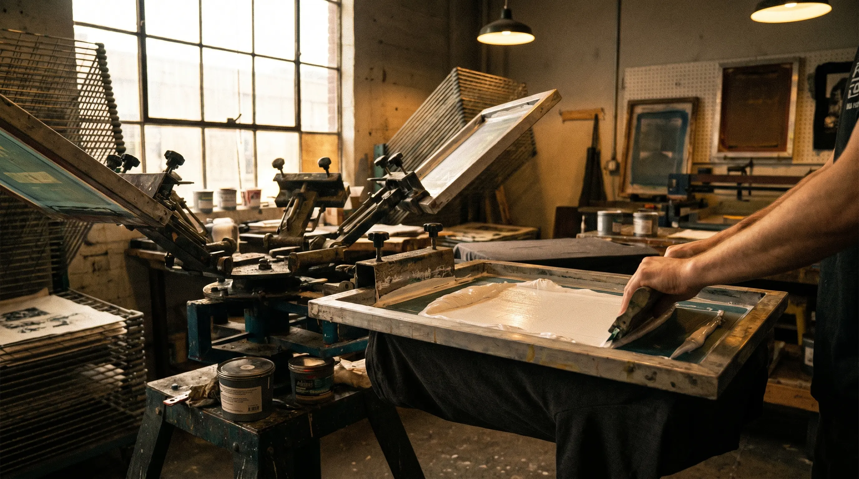 Textildruckpresse